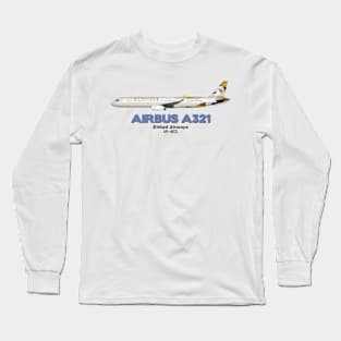 Airbus A321 - Etihad Airways Long Sleeve T-Shirt